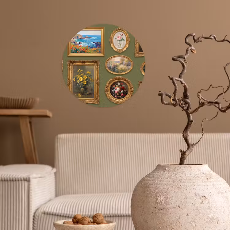 Behangcirkel - Hert - Bos - Natuur - Klassiek - Dieren — 2