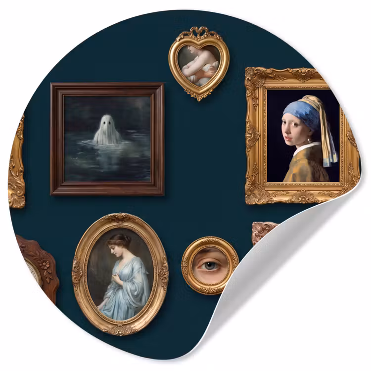 Behangcirkel - Kunst - Schilderijen - Decoratie - Klassiek - Groen — 1