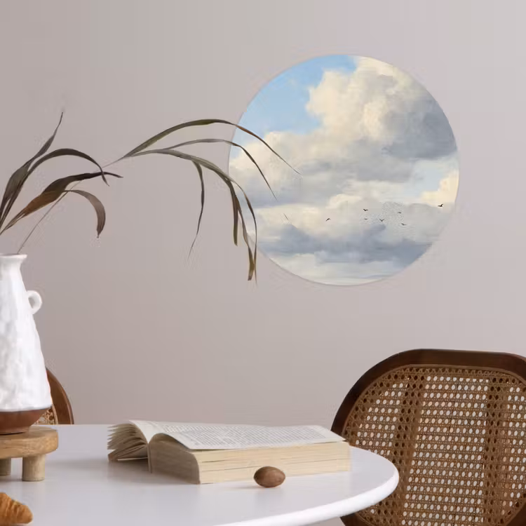 Behangcirkel - Lucht - Wolken - Natuur - Klassiek - Blauw — 4