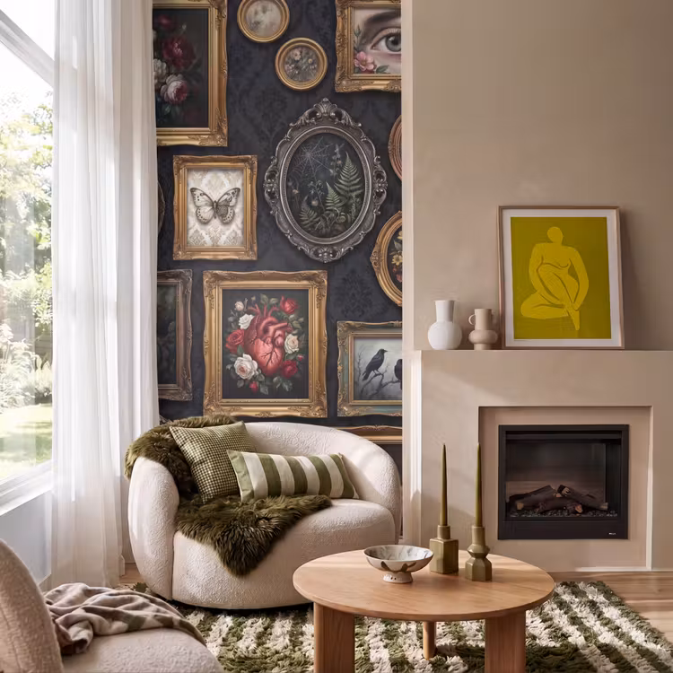 Behang - Kunst - Collectie - Vintage - Klassiek - Donker — 1