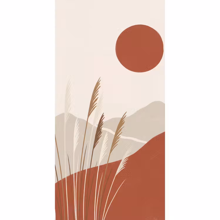 Behang - Gras - Landschap - Natuur - Abstract - Beige — 2