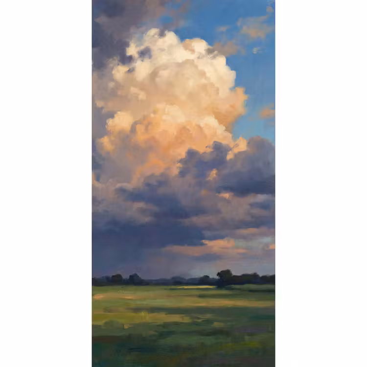 Behang - Lucht - Wolken - Landschap - Modern - Oranje — 2