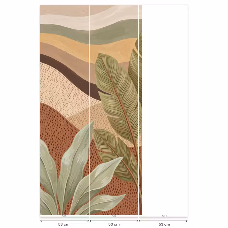 Behang - Natuur - Bladeren - Landschap - Abstract - Aardetinten — 6
