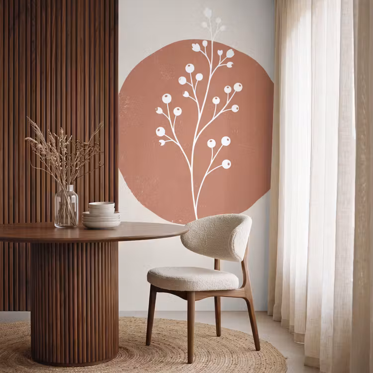 Behang - Plant - Tak - Abstract - Modern - Wit — 4