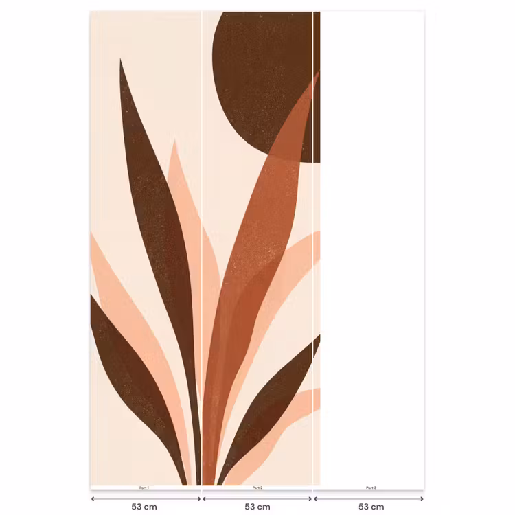 Behang - Planten - Abstract - Natuur - Bruin — 6