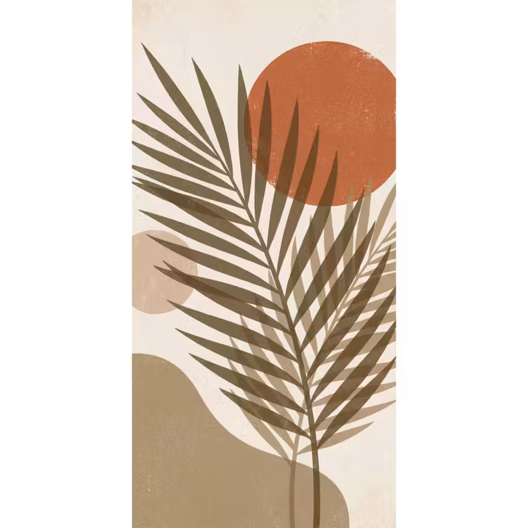 Behang - Planten - Bladeren - Abstract - Modern - Beige — 2