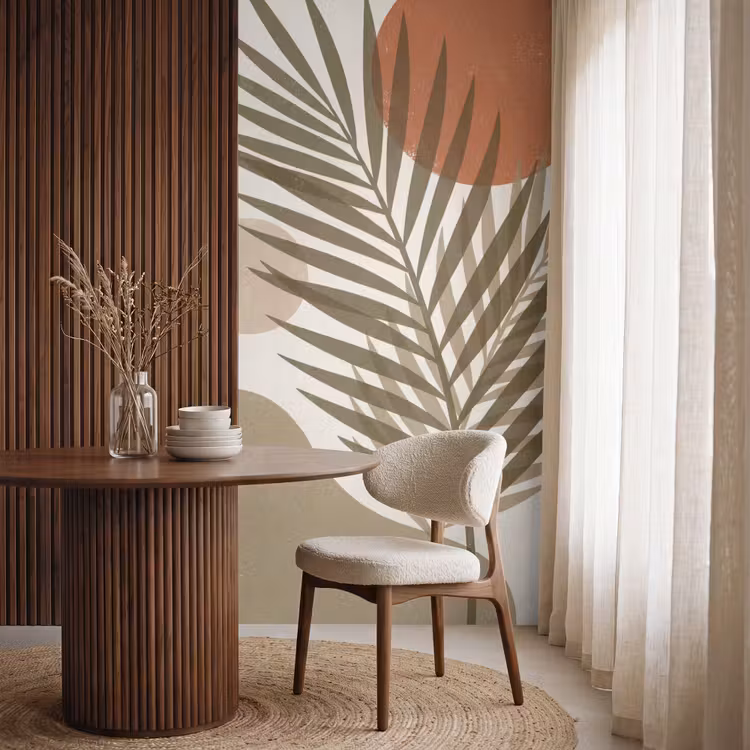 Behang - Planten - Bladeren - Abstract - Modern - Beige — 4