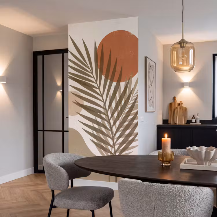 Behang - Planten - Bladeren - Abstract - Modern - Beige — 5