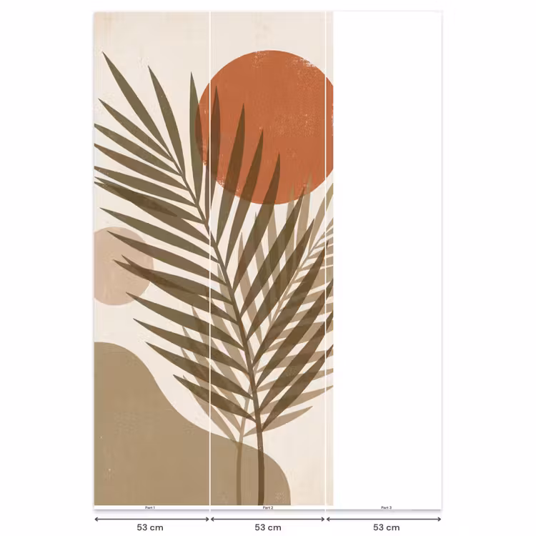 Behang - Planten - Bladeren - Abstract - Modern - Beige — 6