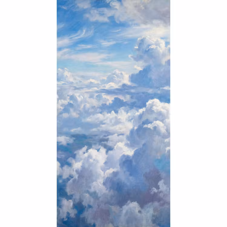 Behang - Wolken - Lucht - Natuur - Abstract - Blauw — 2