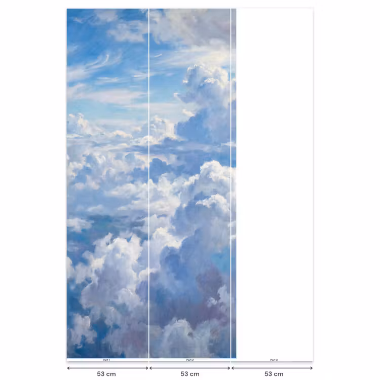 Behang - Wolken - Lucht - Natuur - Abstract - Blauw — 6