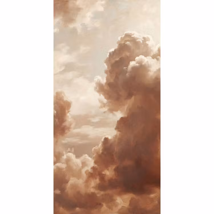 Behang - Wolken - Lucht - Natuur - Modern - Bruin — 2