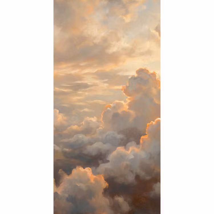 Behang - Wolken - Zonsondergang - Natuur - Abstract - Goud — 2