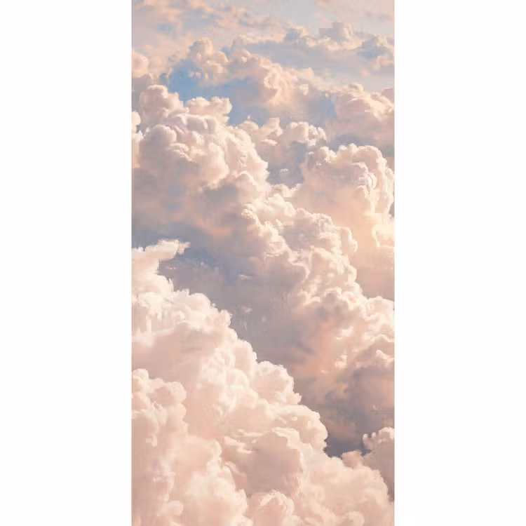Behang - Wolken - Zonsondergang - Natuur - Pastel - Roze — 2