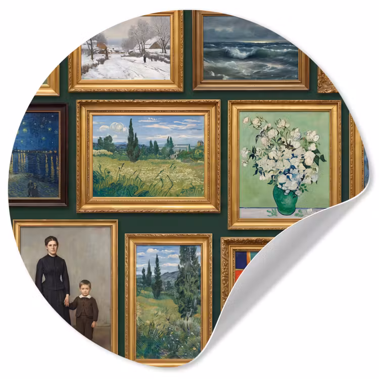 Behangcirkel - Kunst - Schilderijen - Collectie - Klassiek - Groen — 1