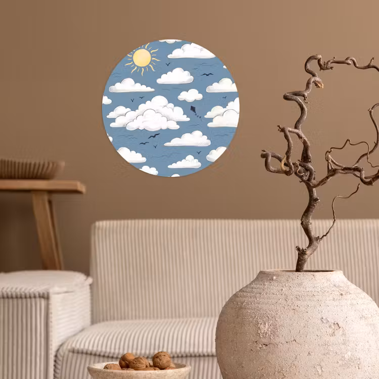 Behangcirkel - Lucht - Zon - Wolken - Natuur - Blauw — 2