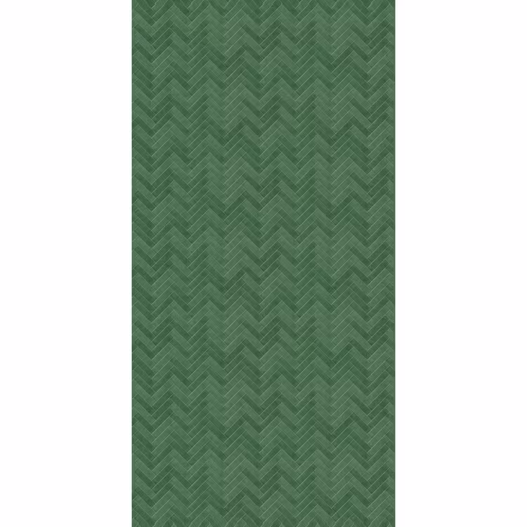 Behang - Visgraat - Wandtegel - Bosgroen — 2