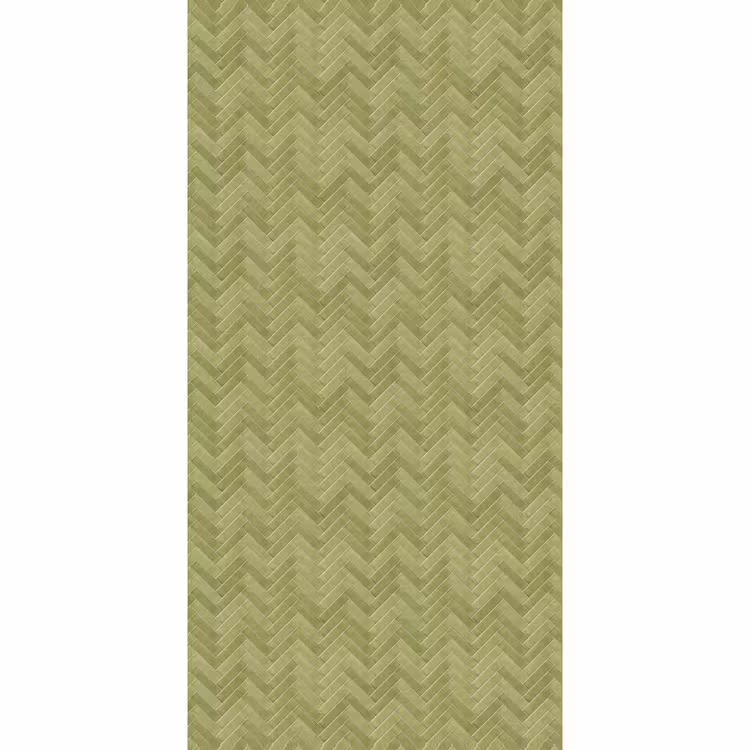 Behang - Visgraat - Wandtegel - Olijfgroen — 2