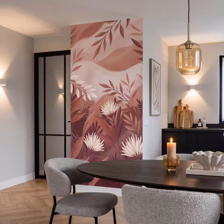 Behang - Planten - Bladeren - Botanisch - Modern - Bruin — 5