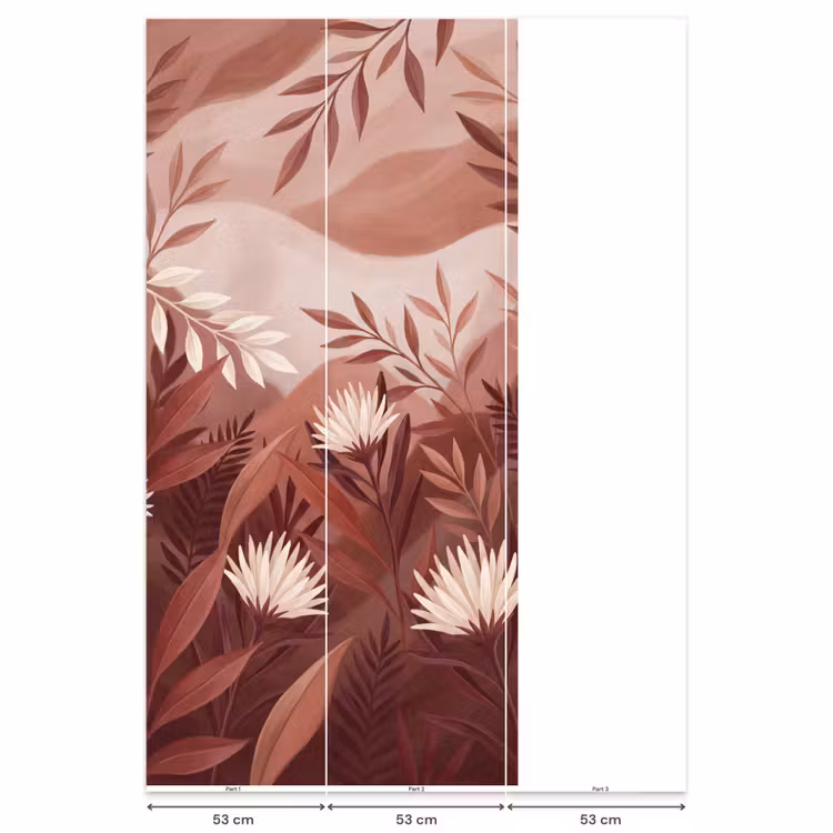 Behang - Planten - Bladeren - Botanisch - Modern - Bruin — 6