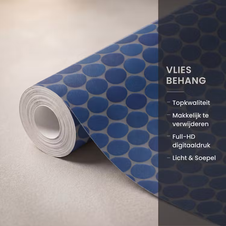 Behang - Penny - Mozaïek - Donkerblauw — 3