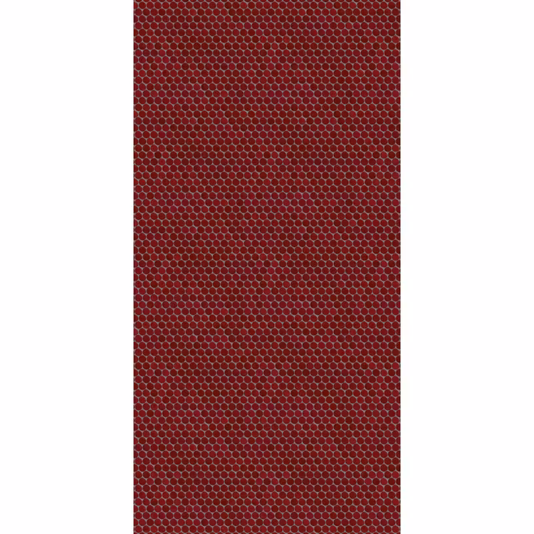 Behang - Penny - Mozaïek - Rond - Rood — 2