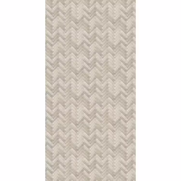 Behang - Visgraat - Wandtegel - Beige — 2