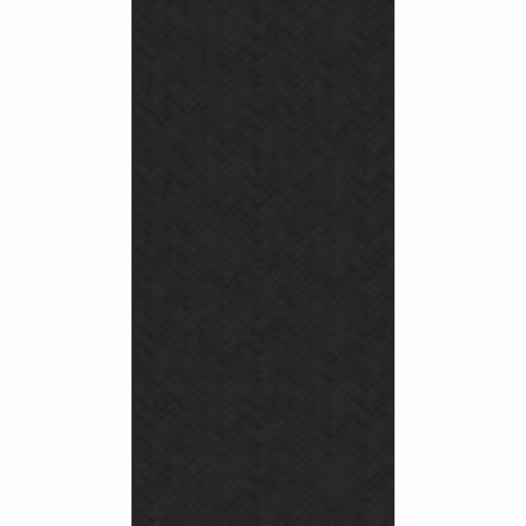 Behang - Visgraat - Wandtegel - Mat - Zwart — 2