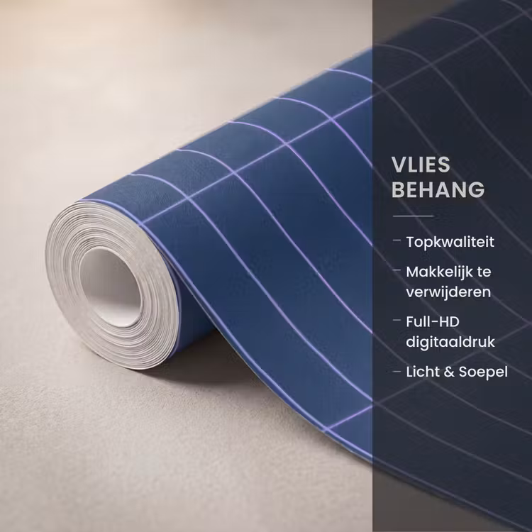 Behang - Tegels - Langwerpig - Blauw — 3