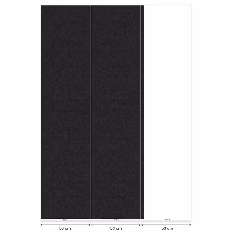 Behang - Mozaïek - Patroon - Antraciet - Zwart — 6