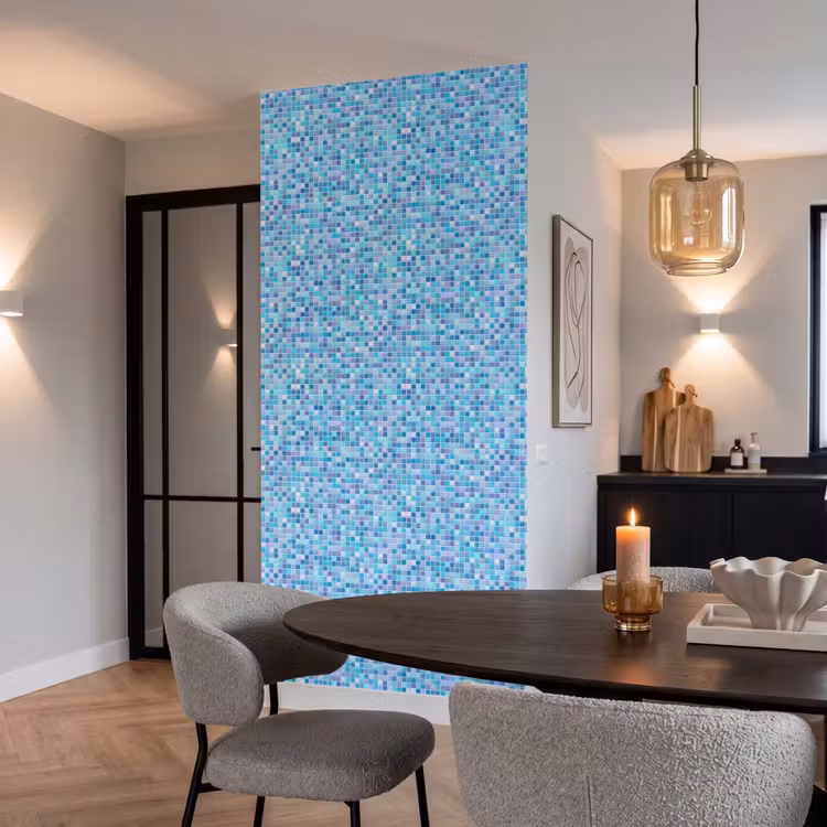 Behang - Mozaïek - Patroon - Turquoise — 5