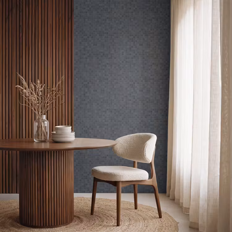 Behang - Mozaïek - Patroon - Zwart — 4