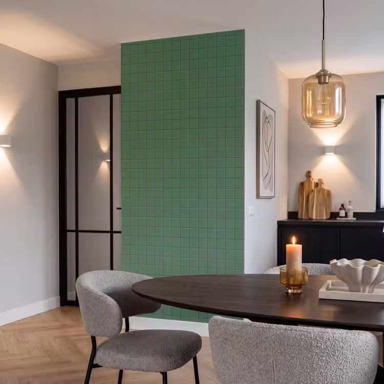 Behang - Patroon - Tegels - Groen — 5