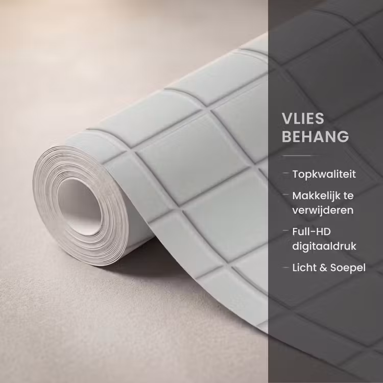 Behang - Tegel - Patroon - Lichtgroen — 3