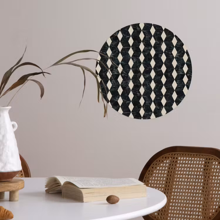 Behangcirkel - Geometrisch - Patroon - Marmer - Groen — 4
