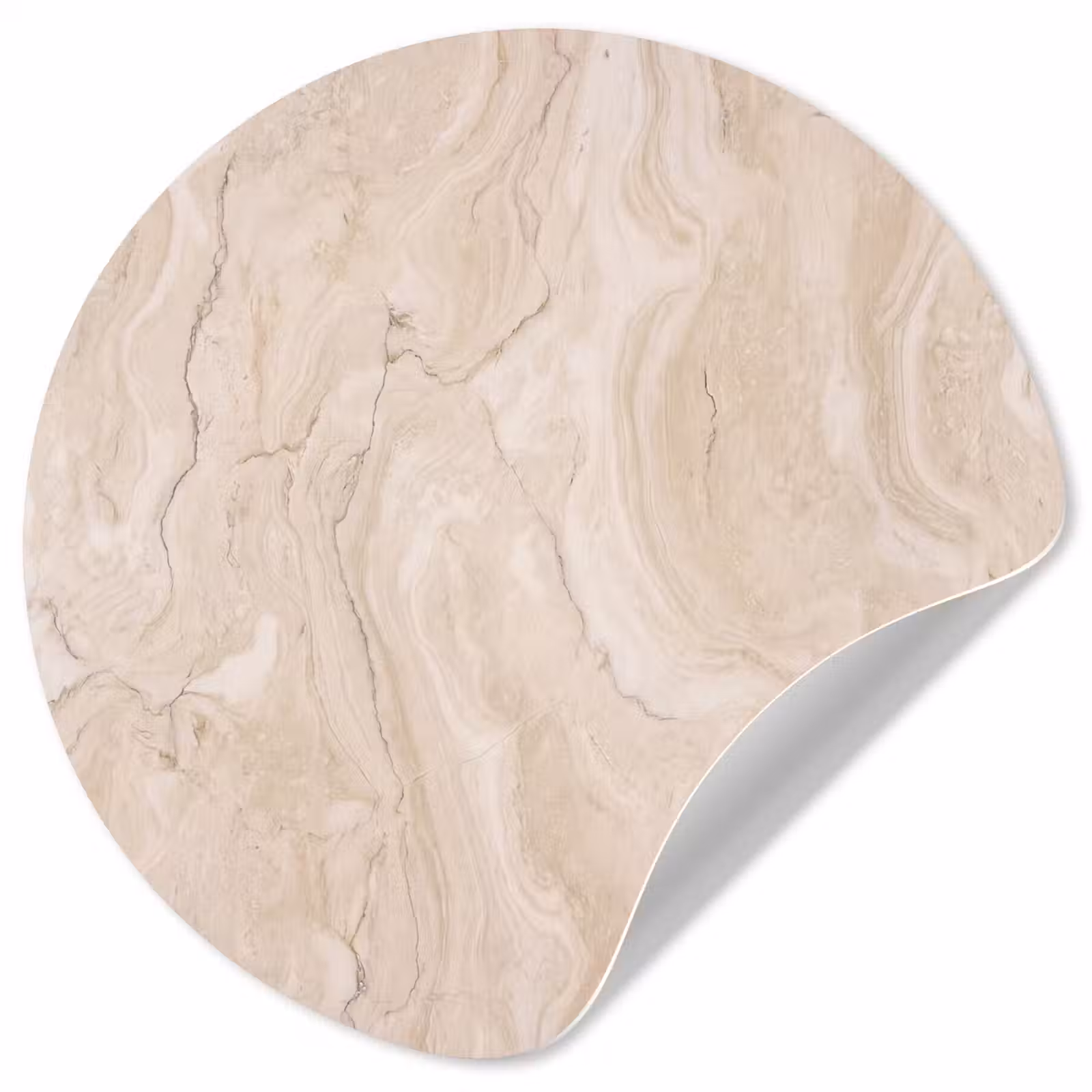 Behangcirkel - Marmer - Patroon - Beige - Steen - Abstract — 1