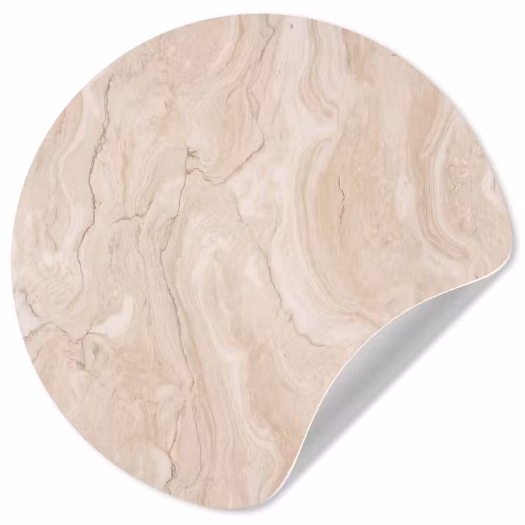 Behangcirkel - Marmer - Patroon - Beige - Steen - Abstract — 1