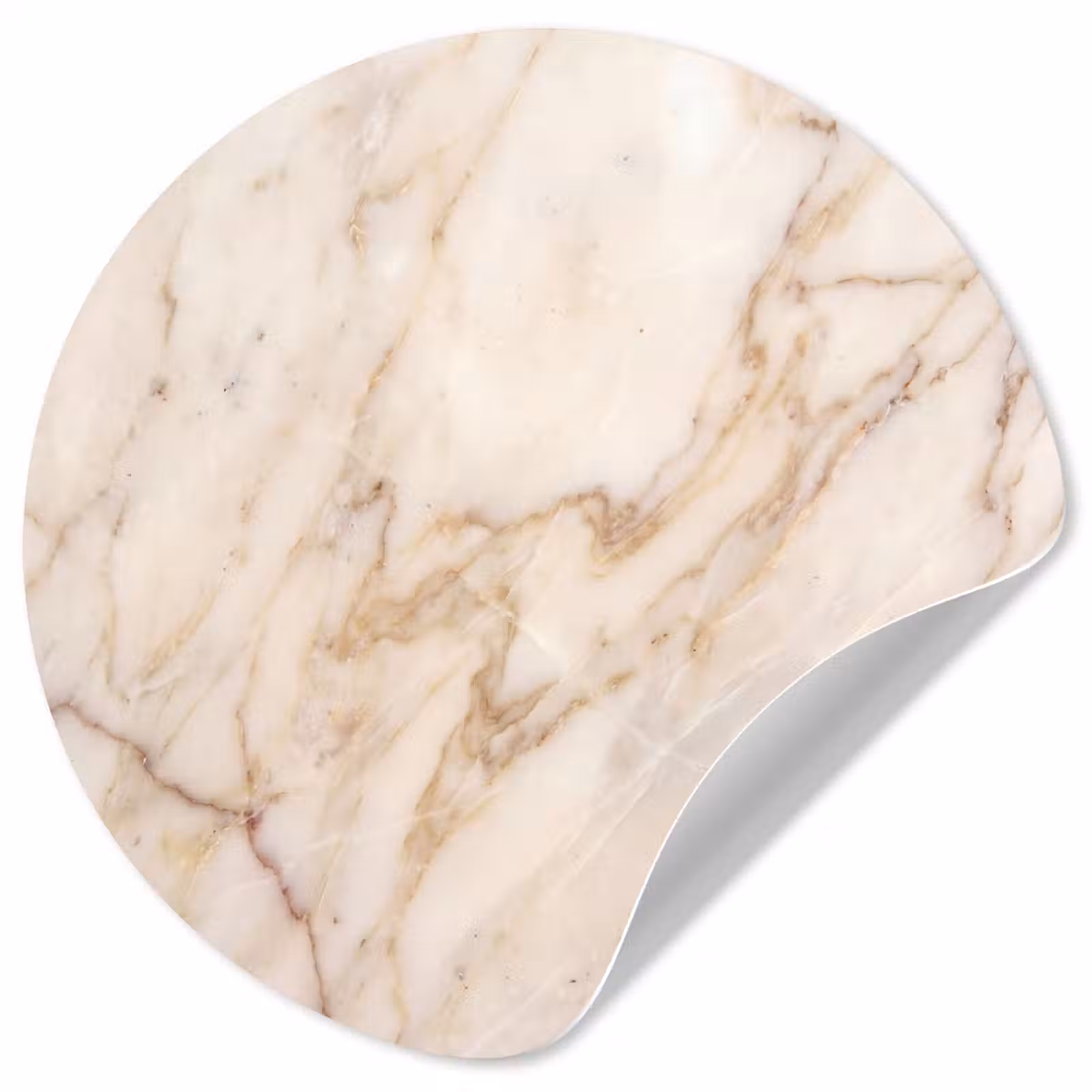 Behangcirkel - Marmer - Ader - Abstract - Wit - Goud — 1