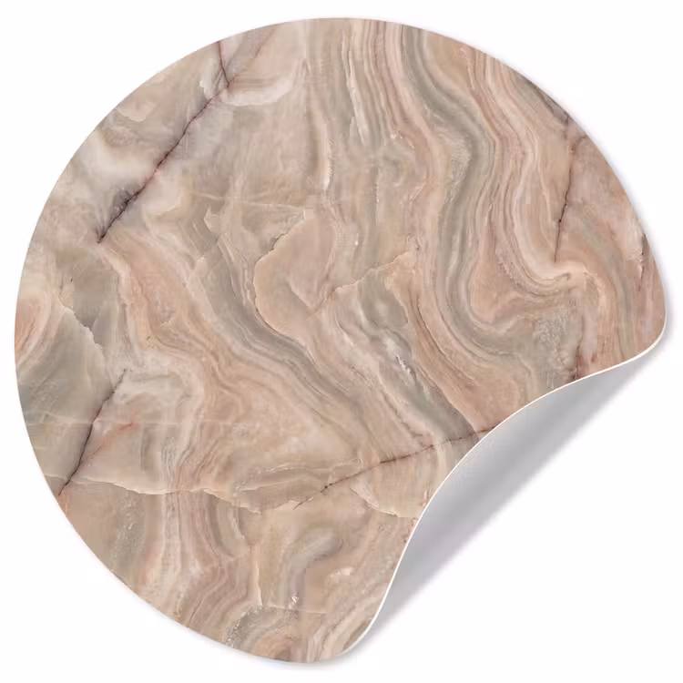 Behangcirkel - Marmer - Patroon - Abstract - Beige - Groen — 1