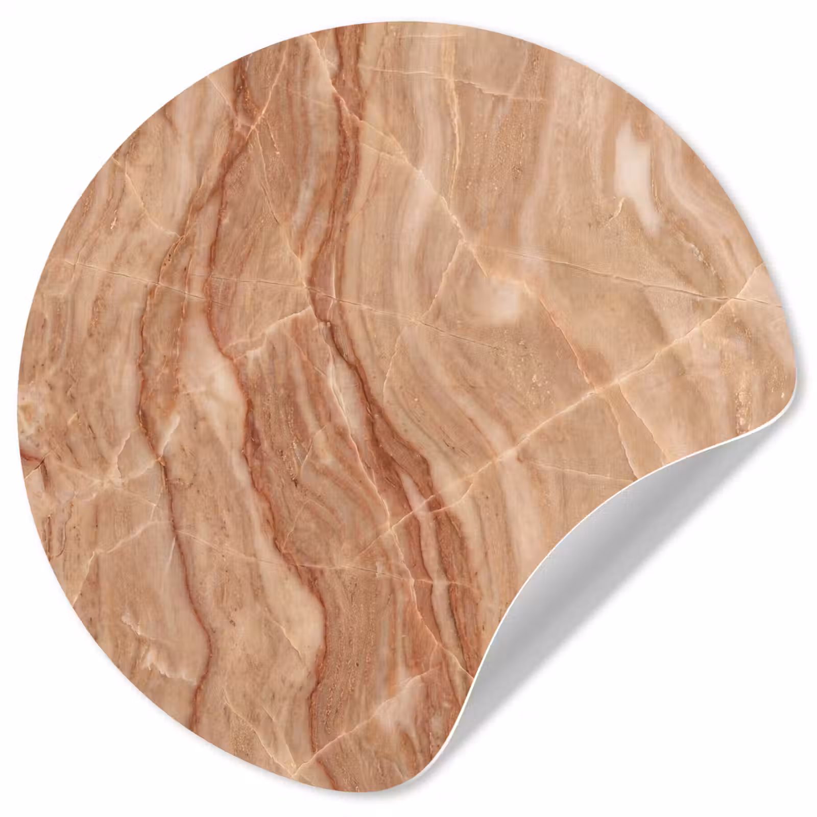 Behangcirkel - Marmer - Ader - Natuur - Abstract - Beige — 1
