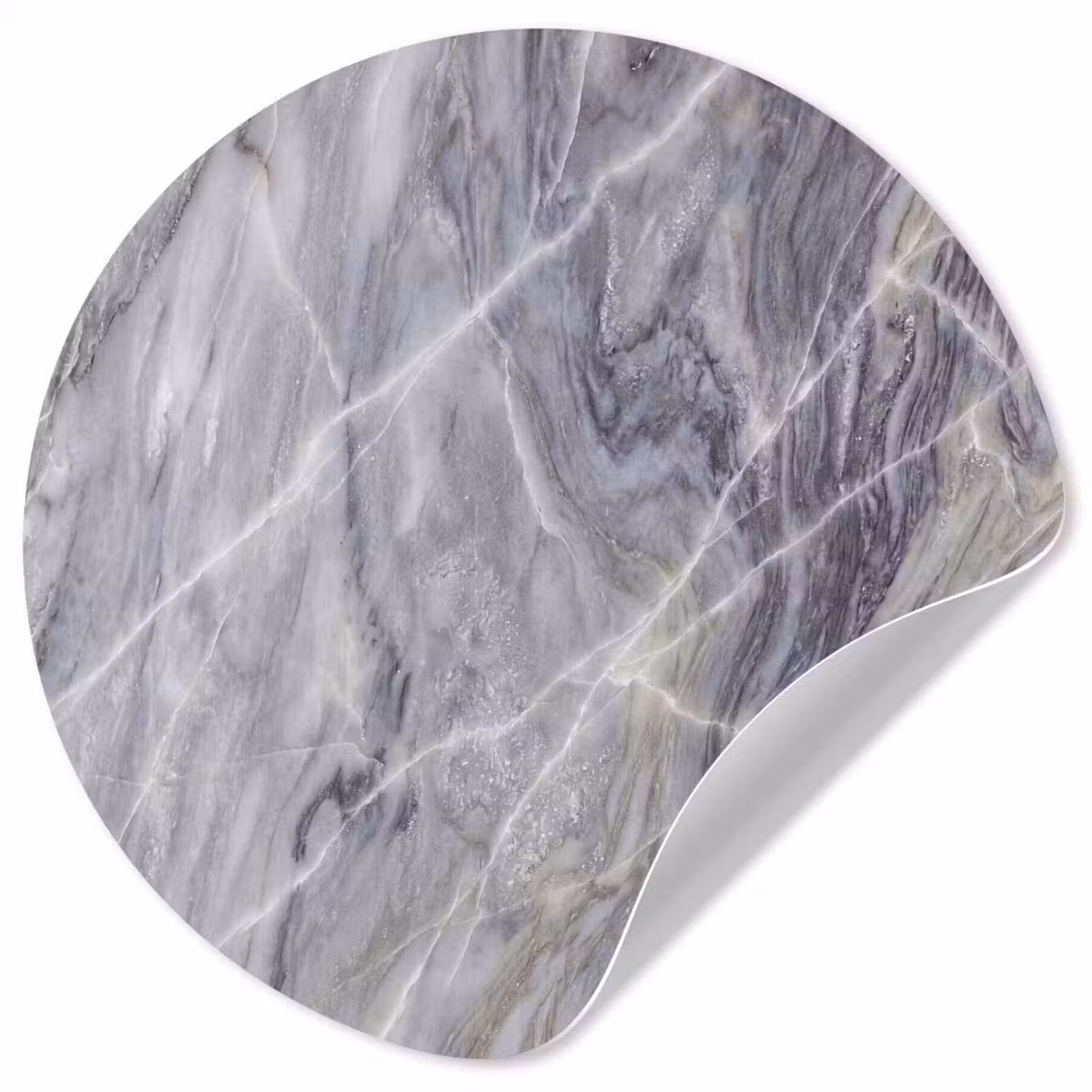Behangcirkel - Marmer - Ader - Patroon - Abstract - Grijs — 1