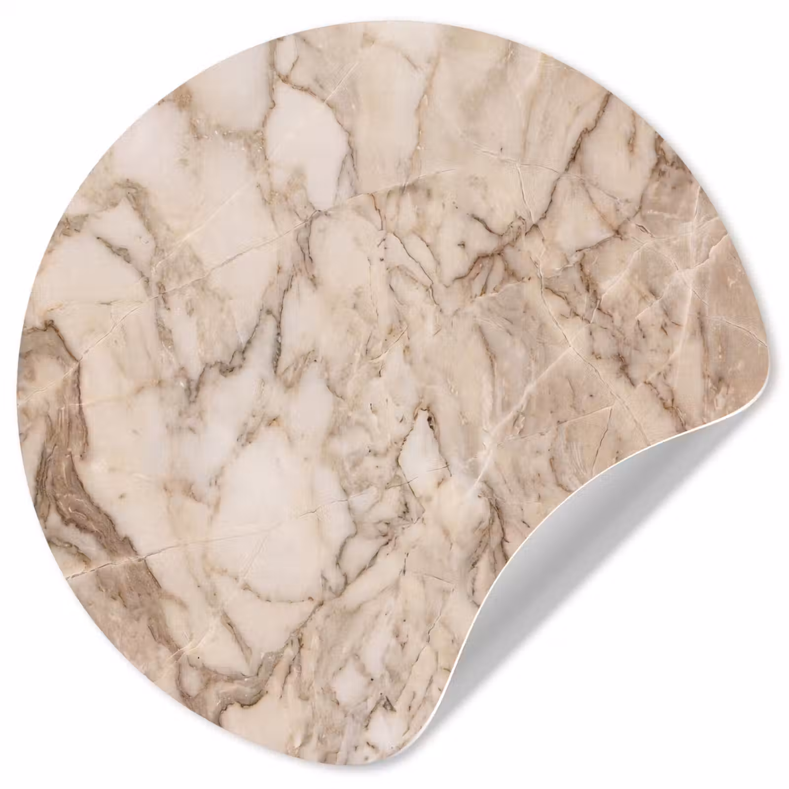 Behangcirkel - Marmer - Aderen - Textuur - Beige - Modern — 1