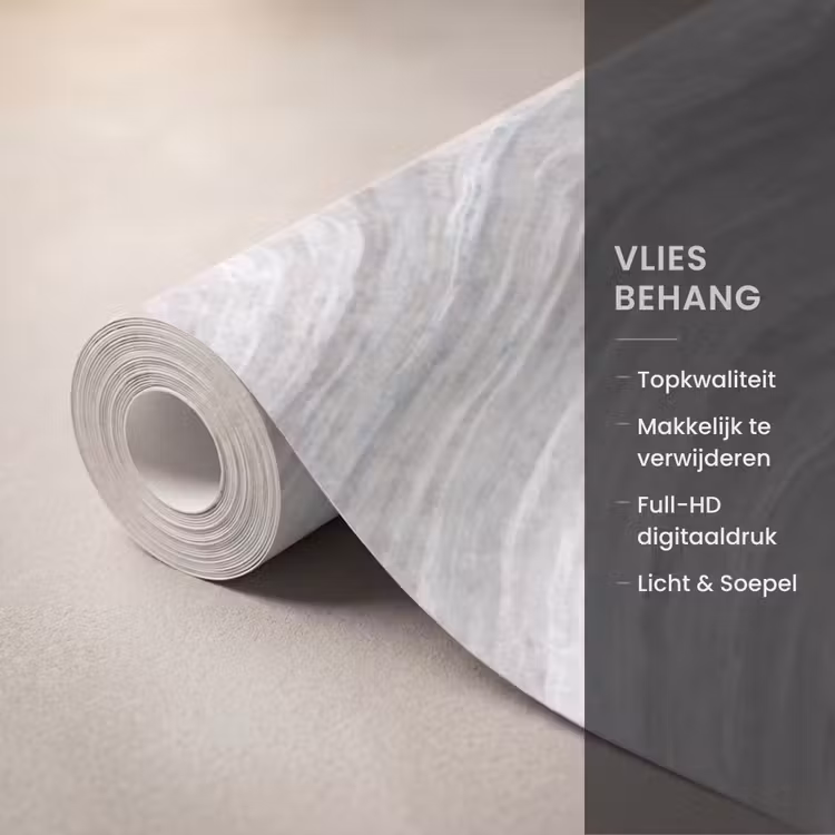 Behang - Patroon - Helder - Wit - Grijs — 3