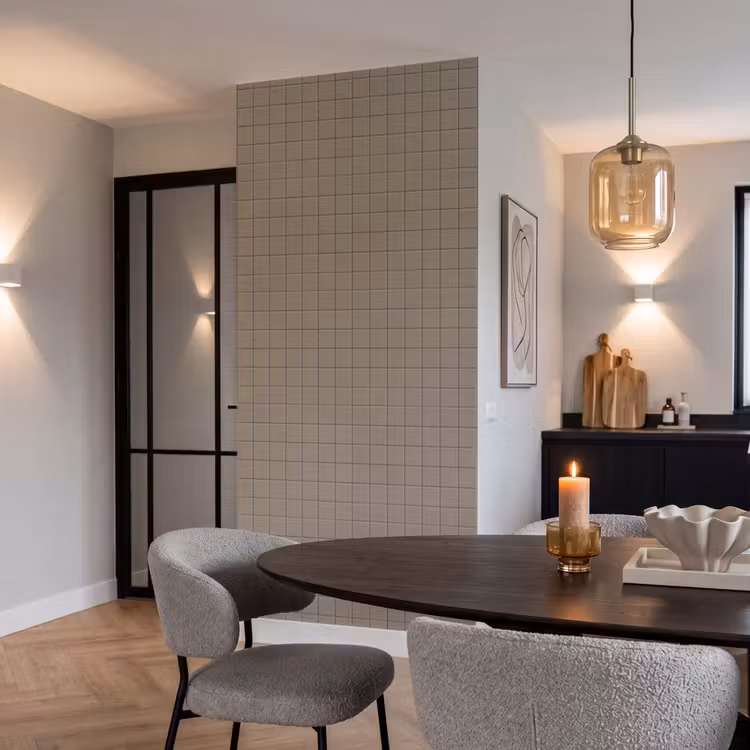 Behang - Tegel - Patroon - Taupe — 5