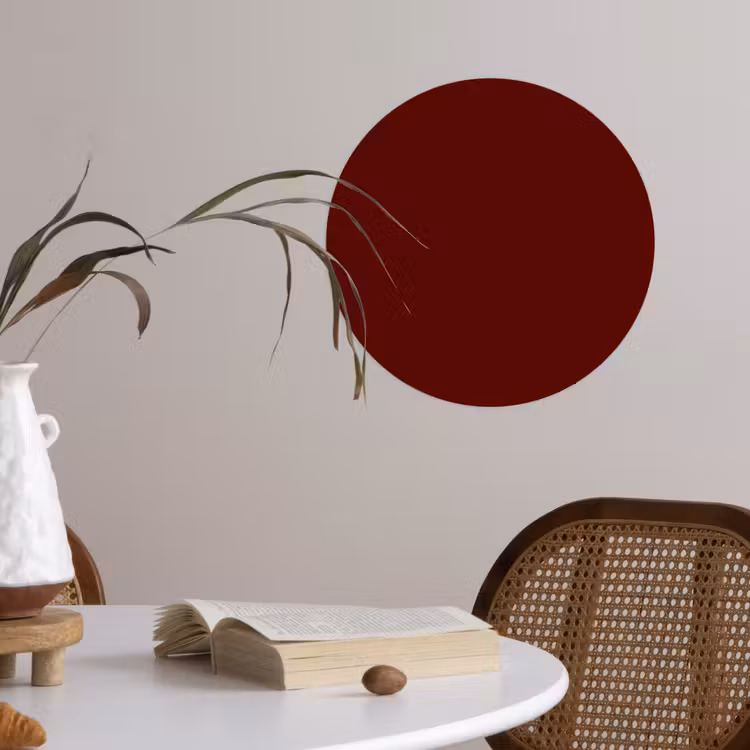 Behangcirkel - Burnt - Mahogany - Rood — 4