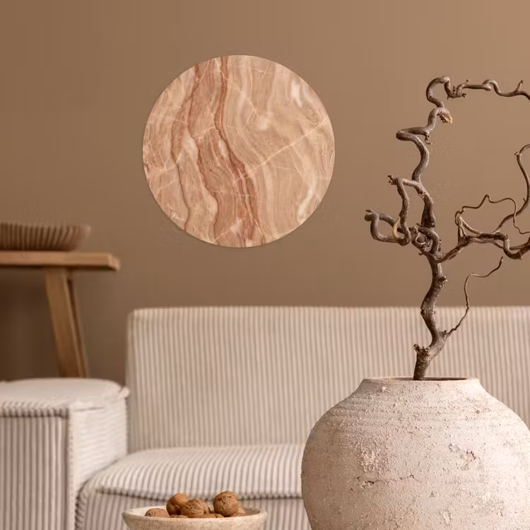 Behangcirkel - Marmer - Ader - Natuur - Abstract - Beige — 2