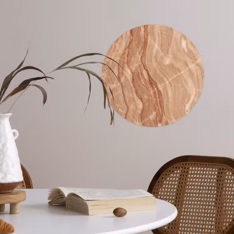 Behangcirkel - Marmer - Ader - Natuur - Abstract - Beige — 4