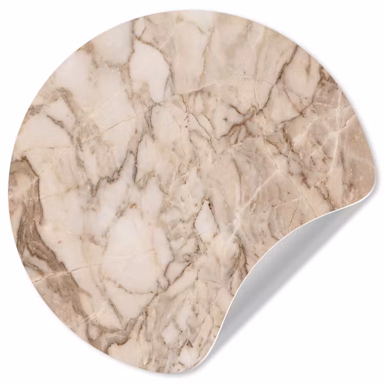 Behangcirkel - Marmer - Aderen - Textuur - Beige - Modern — 1