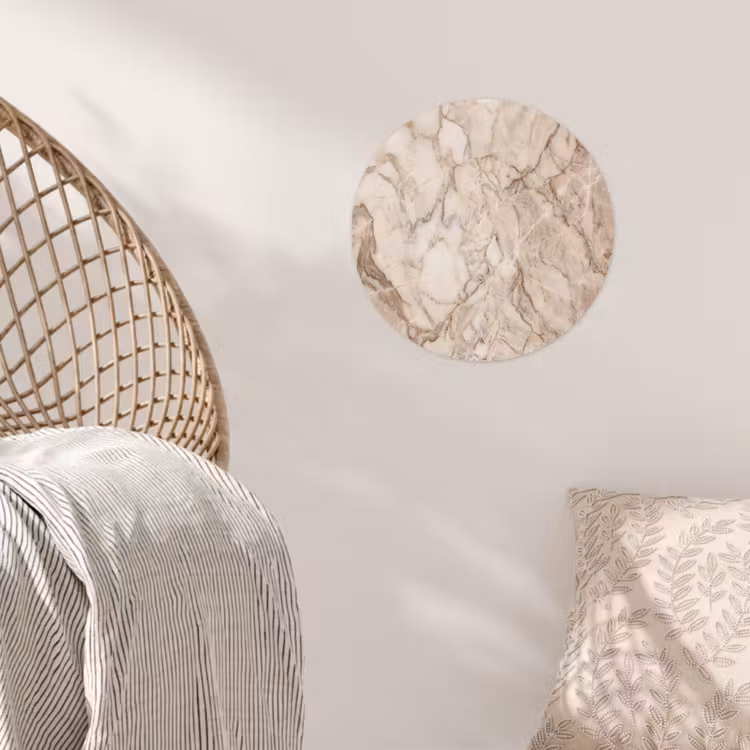 Behangcirkel - Marmer - Aderen - Textuur - Beige - Modern — 5