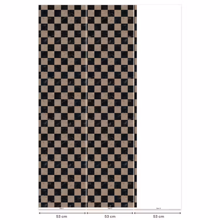 Behang - Patroon - Dambord - Marmer — 6
